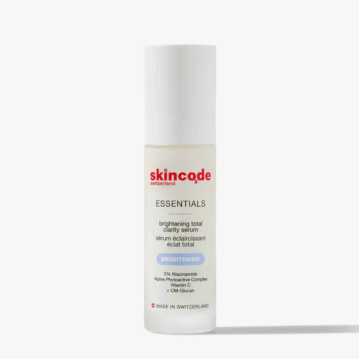 Huyết thanh dưỡng trắng giảm nám Skincode Alpine White Brightening Total Clarity Serum 30ml - MS 1602