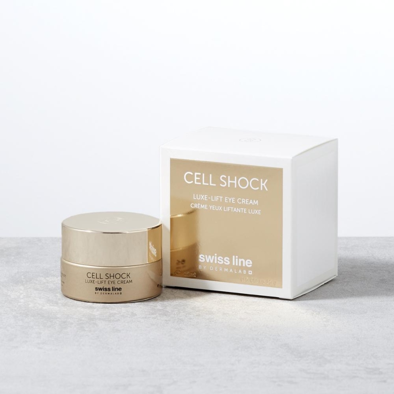 Swissline Cell Shock Luxe Lift Eye Cream ứng dụng công nghệ độc quyền Cellactel 2 Complex.