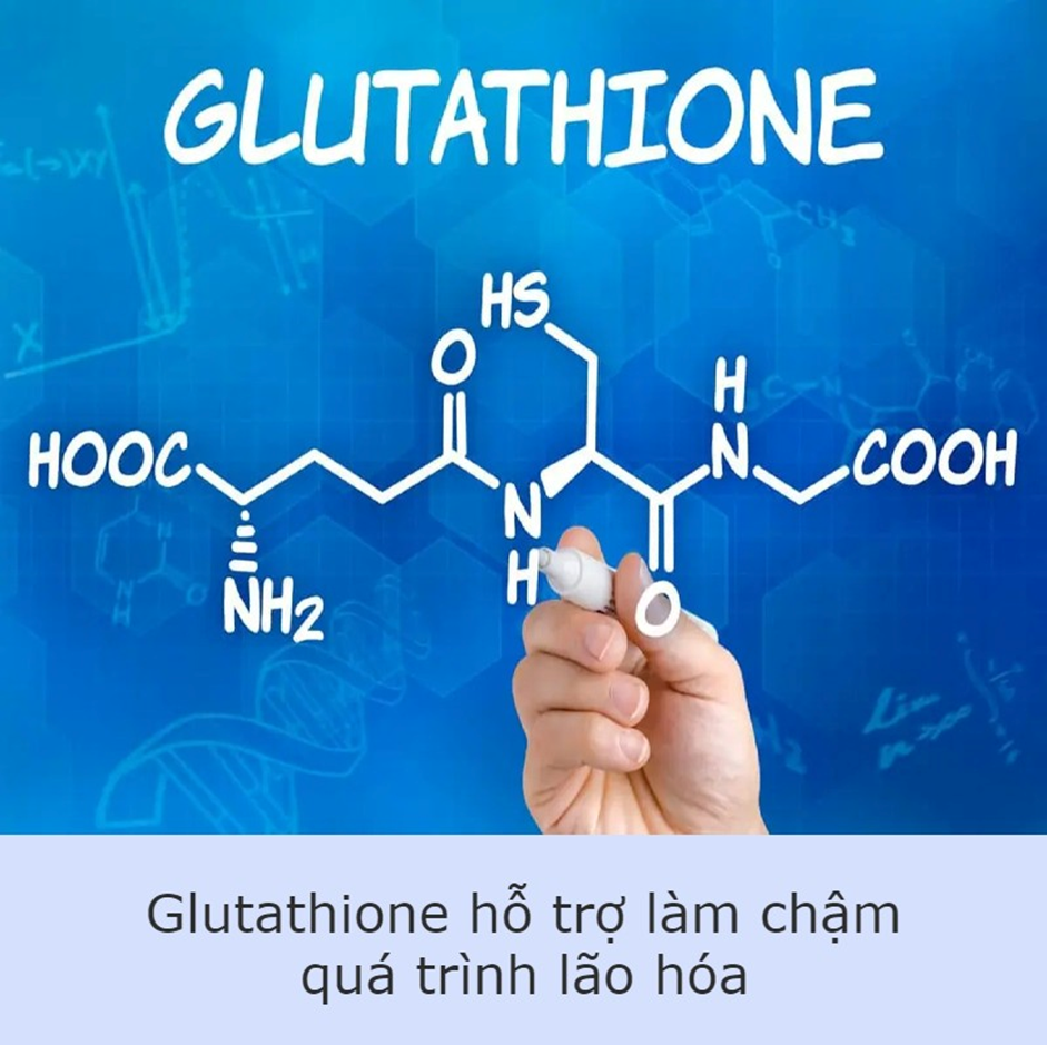 Bản chất hoạt động của glutathione là hỗ trợ làm chậm quá trình lão hóa.