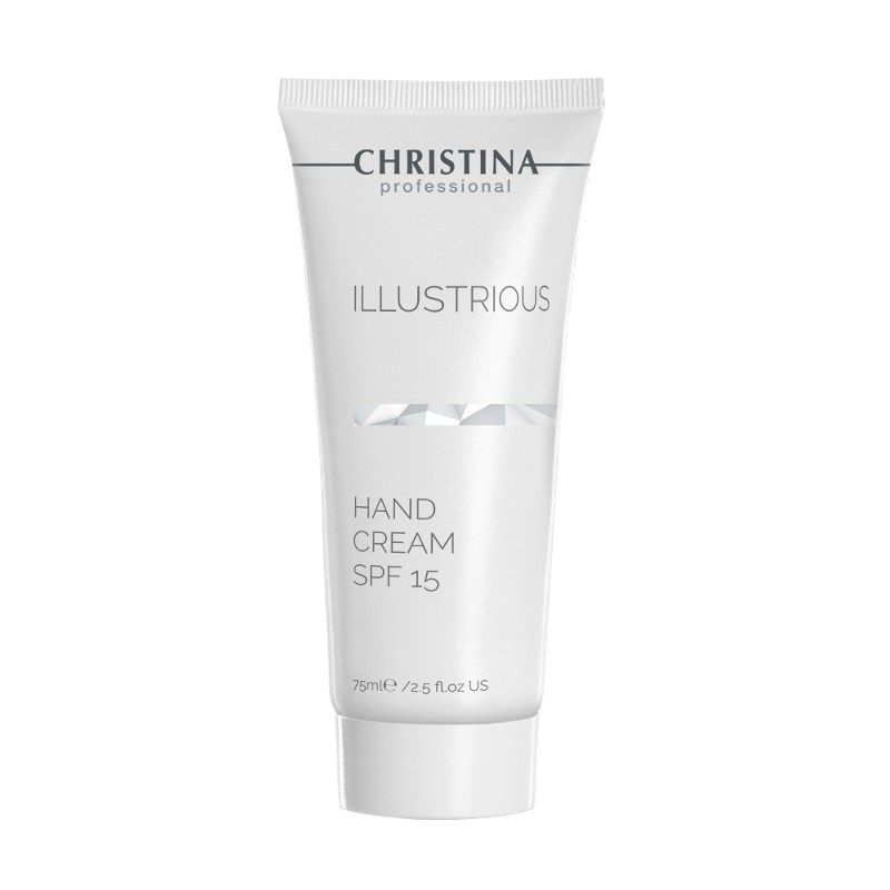Christina Illustrious Hand Cream SPF15 bảo vệ da tay không bị khô ráp.