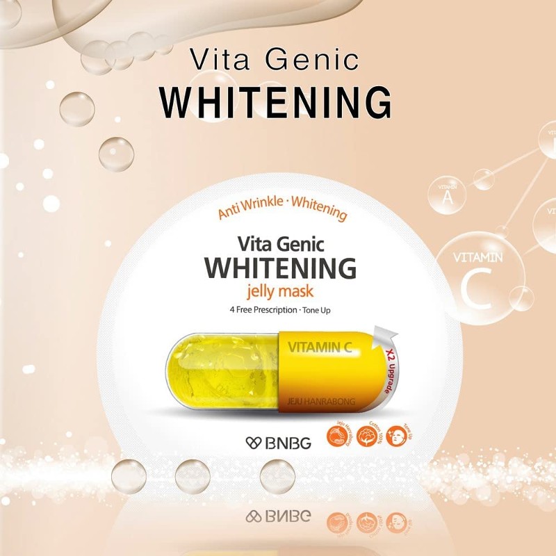 BNBG Vitamin C Vita Genic Whitening Jelly Mask thành phần hoàn toàn từ thiên nhiên.