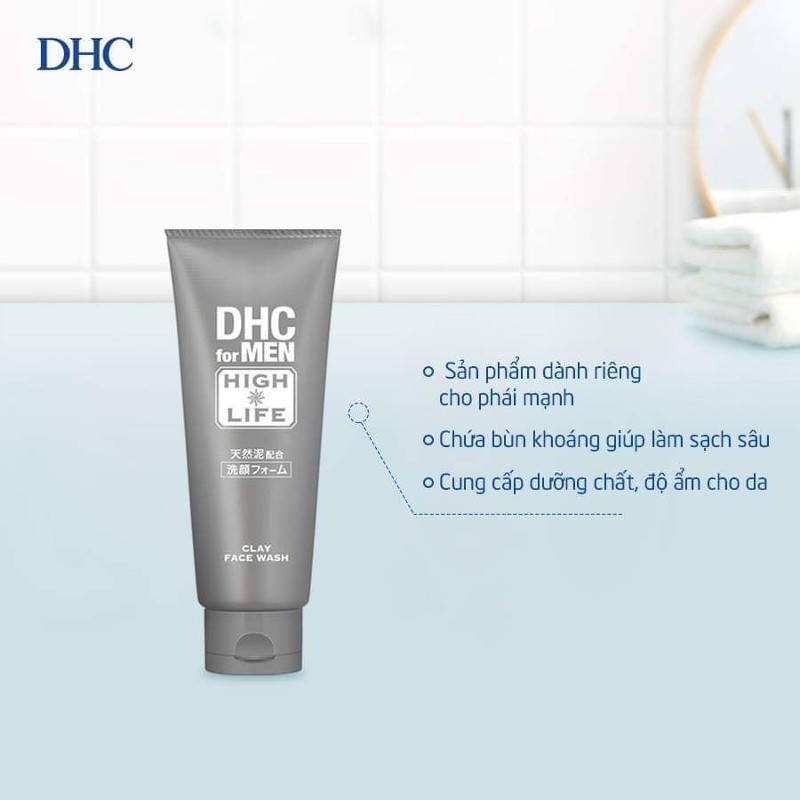 DHC for Men Clay Face Wash rất được lòng các chàng trai nhờ vào khả năng làm sạch và kiềm dầu hiệu quả.